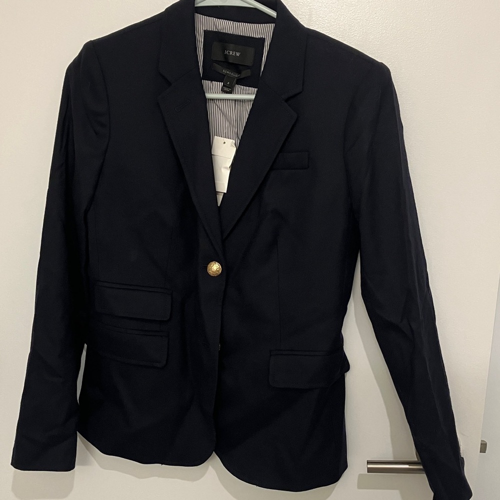 J. Crew Navy Blazer with Gold Buttons School Boy blazer